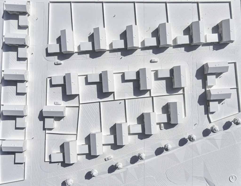 3d tisk domky polna prezentacni model