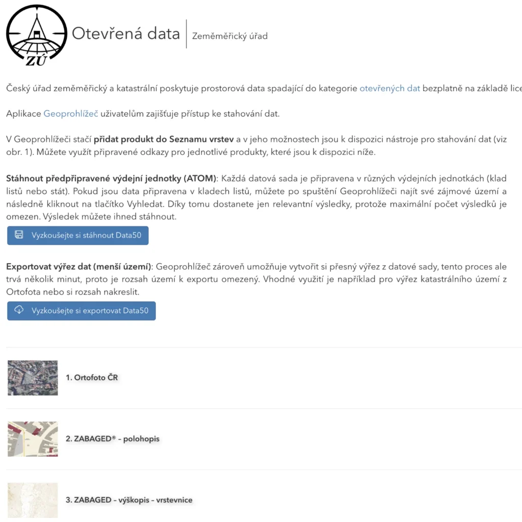 Otevrena data pro architekty